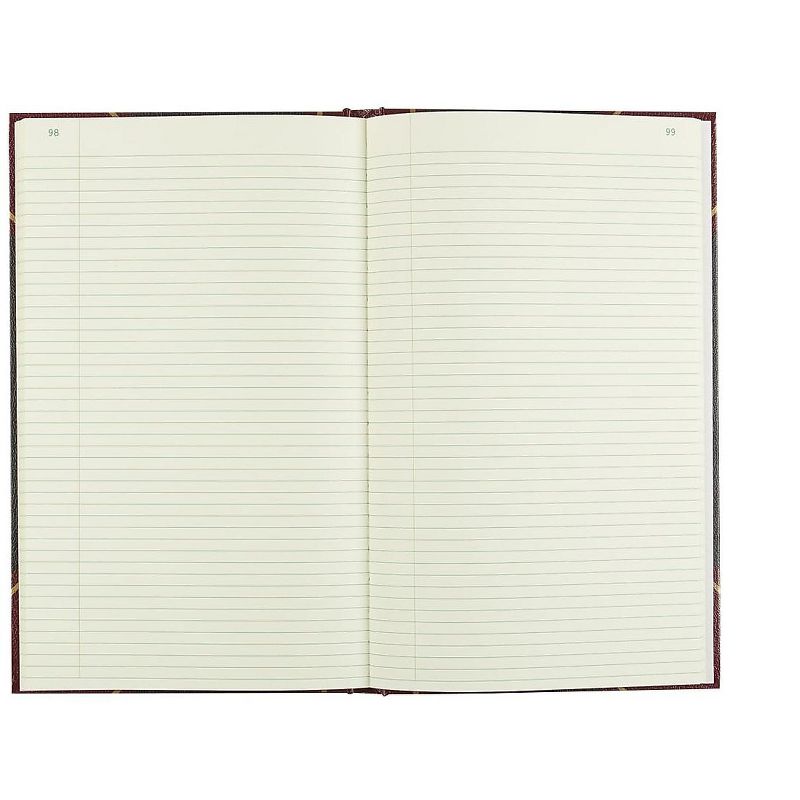 National Texthide Notebook Black/Burgundy 500 Pages 14 1/4 x 8 3/4 57151