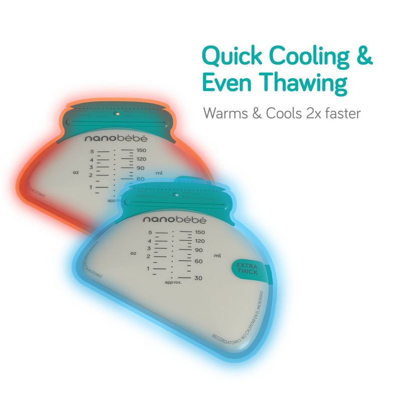 Nanobebe 50ct Breast Milk Storage Bags