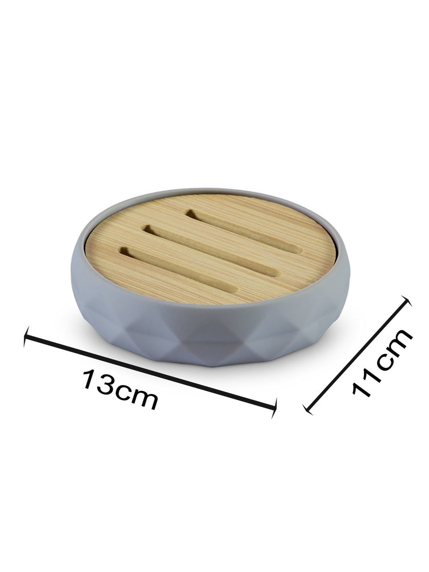 Freelance Grey SAN material (Styrene Acrylonitrile) Set of 1 Soap Dishes