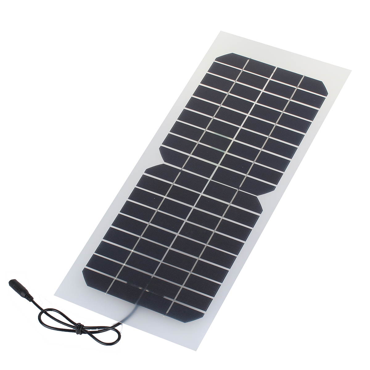 Semi-flexible 10W 18V 550mA Solar Panel Battery Charger For 12V Car Battery