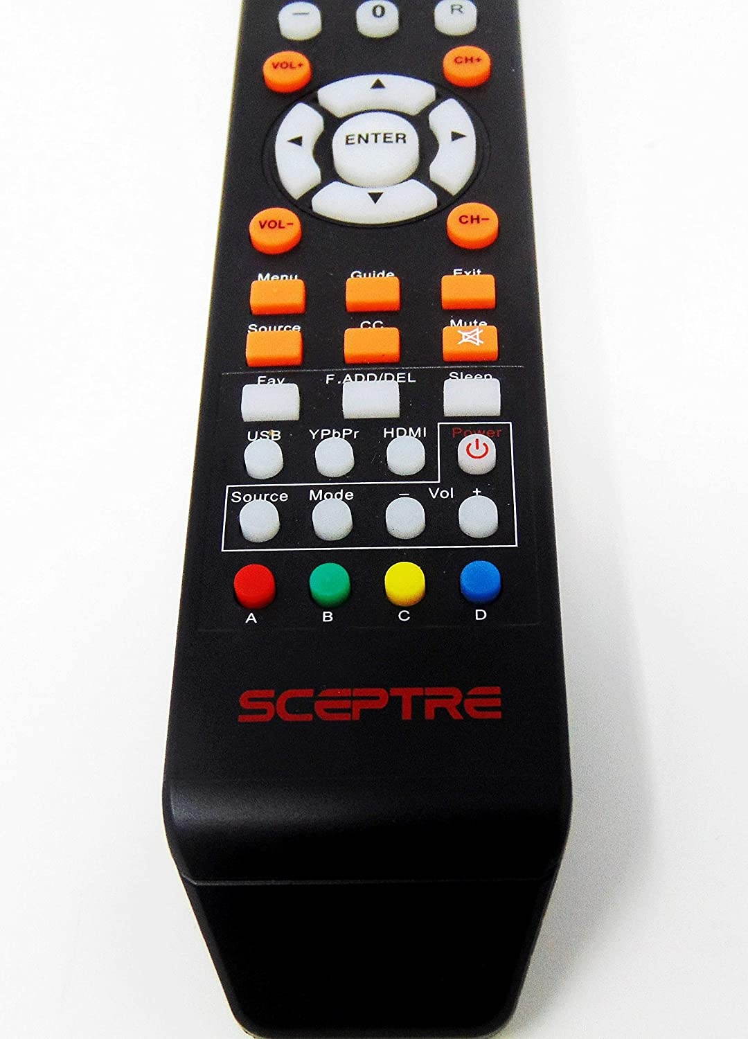 Sceptre TV Remote Control 8142026670003C for E165BV(WV)-SS