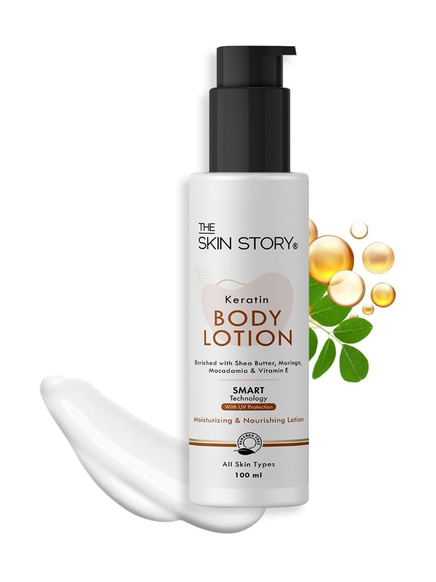 The Skin Story Vitamin E & Shea Butter Keratin Moisturizing & Nourishing Body Lotion - 100 ml
