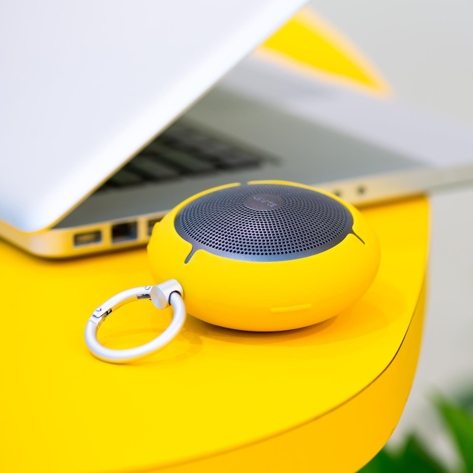 Edifier MP100 Portable Bluetooth Speaker - Wireless Splash/Dust Proof Boombox with microSD Card for Hiking Camping and Outdoors Activities - Yellow