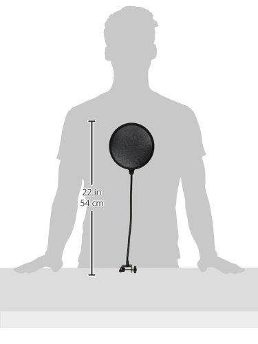 Seismic Audio - SA-MicScreen - Flexible Microphone Wind Screen Studio Mic Pop Filter Windscreen
