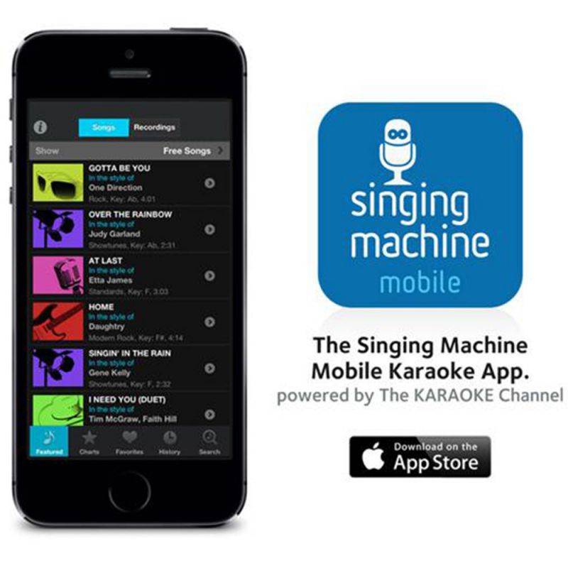 Singing Machine Karaoke System, AUX, MP3, Bluetooth, RCA Compatible, Black