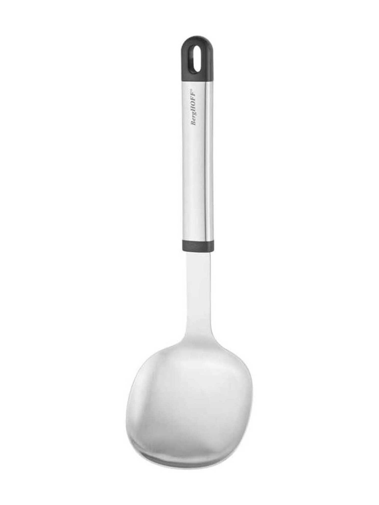 BERGHOFF Essentials Silver & Black Stainless Steel Rice Spoon - Set of 1