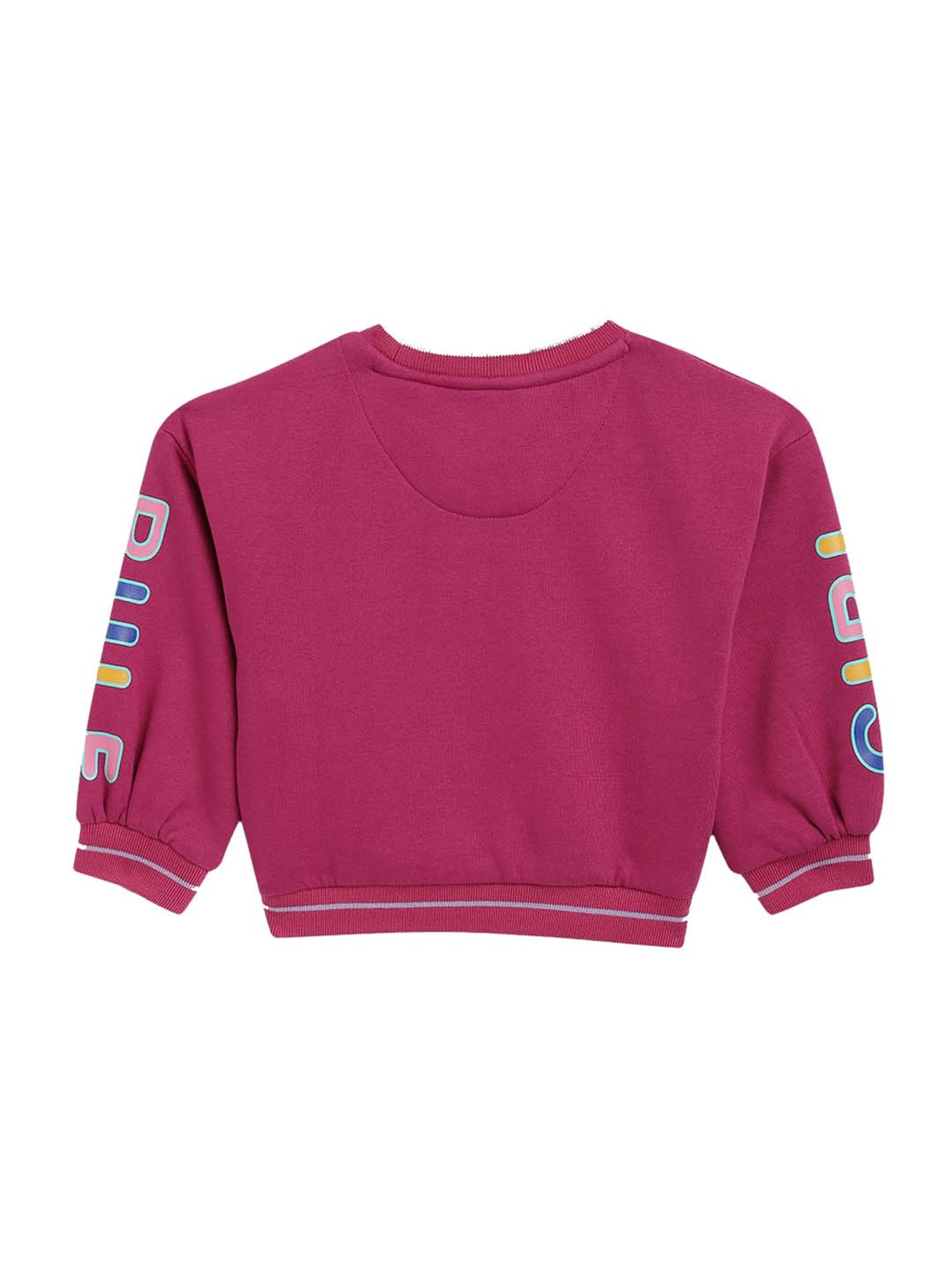 Elle Kids Magenta Regular Fit Sweatshirt