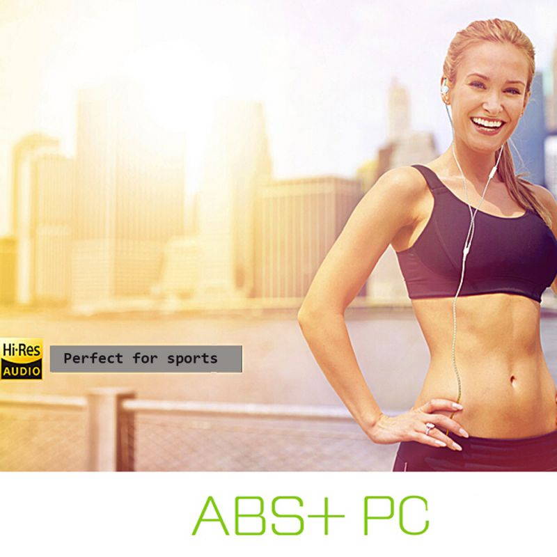 Hi Res High-quality Stereo Surround Wired Headphone , Top ABS + PC Material Shockproof Dust-proof Waterproof Bass Strengthening Noise Cancelling In-ear Headset , Strong Durable Diamond Grain Line Hand