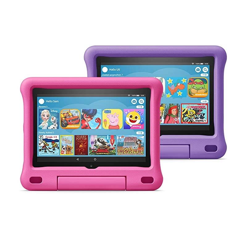 HD 8 Kids Edition tablet 2-pack, 8" HD display, 32 GB, Blue/Purple Kid-Proof Case