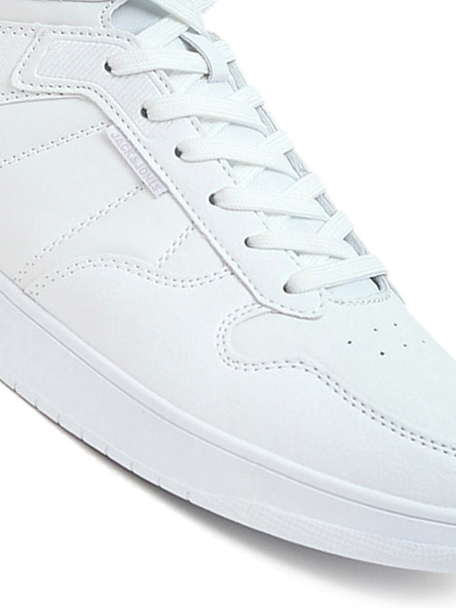 Jack & Jones Men's White Ankle High Sneakers