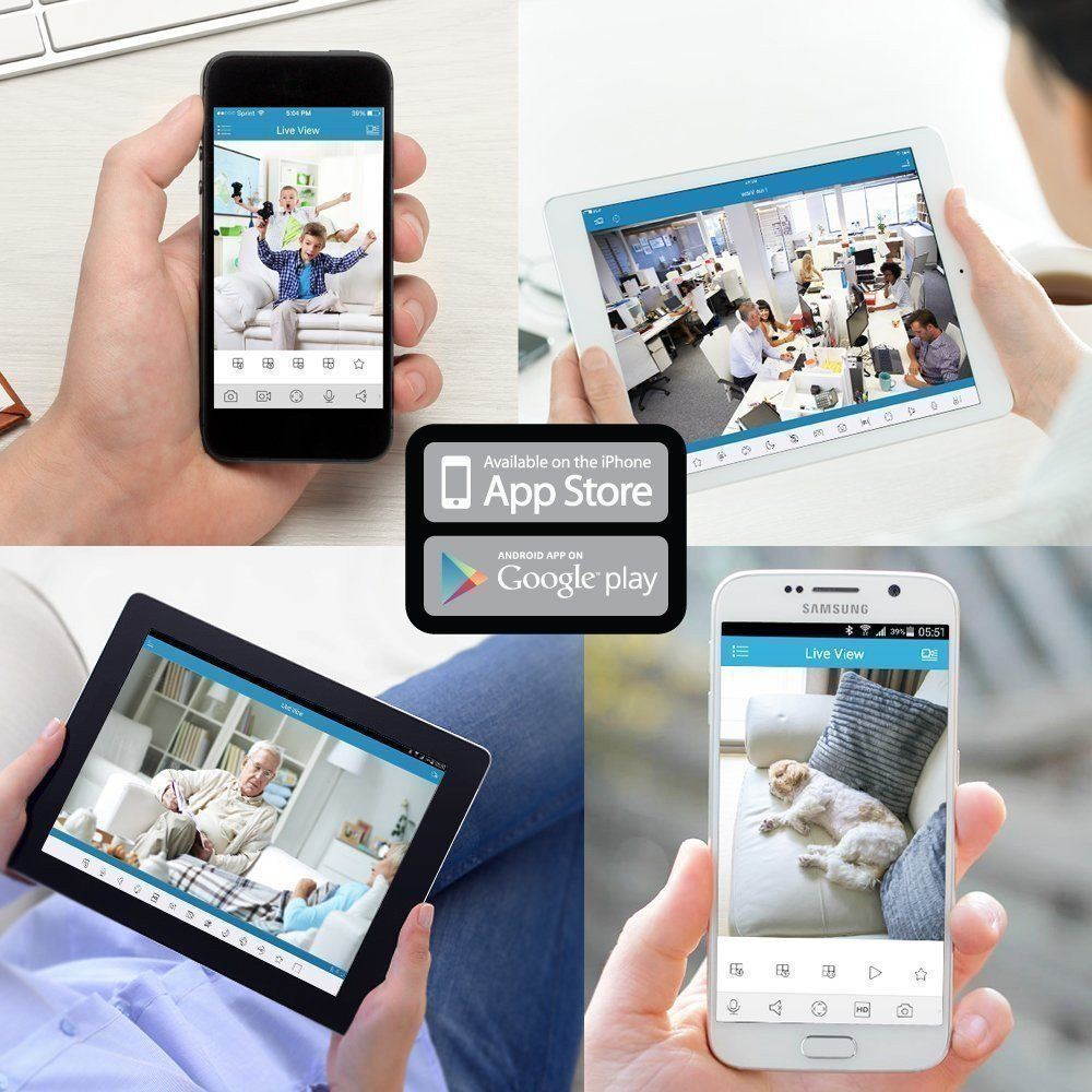 Amcrest 1080P HD IP2M-841B IP WiFi Wireless Network Security 30 FPS Camera