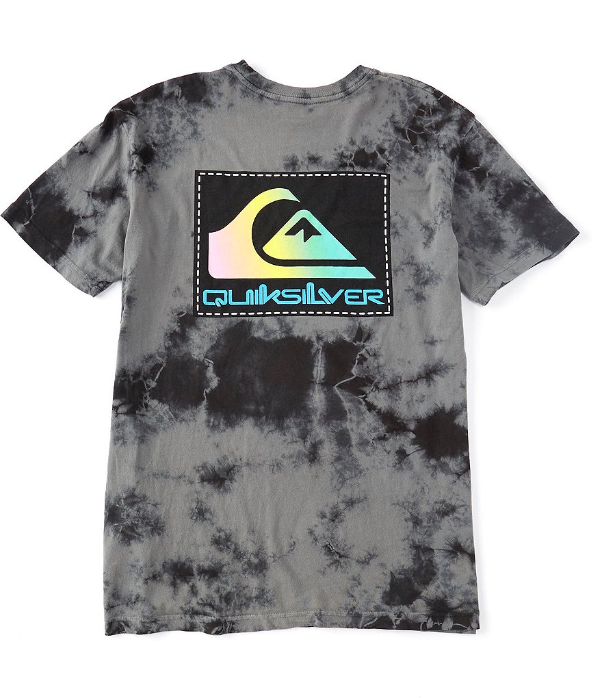 Quiksilver Omni Adventures Short-Sleeve Tie-Dye Graphic T-Shirt