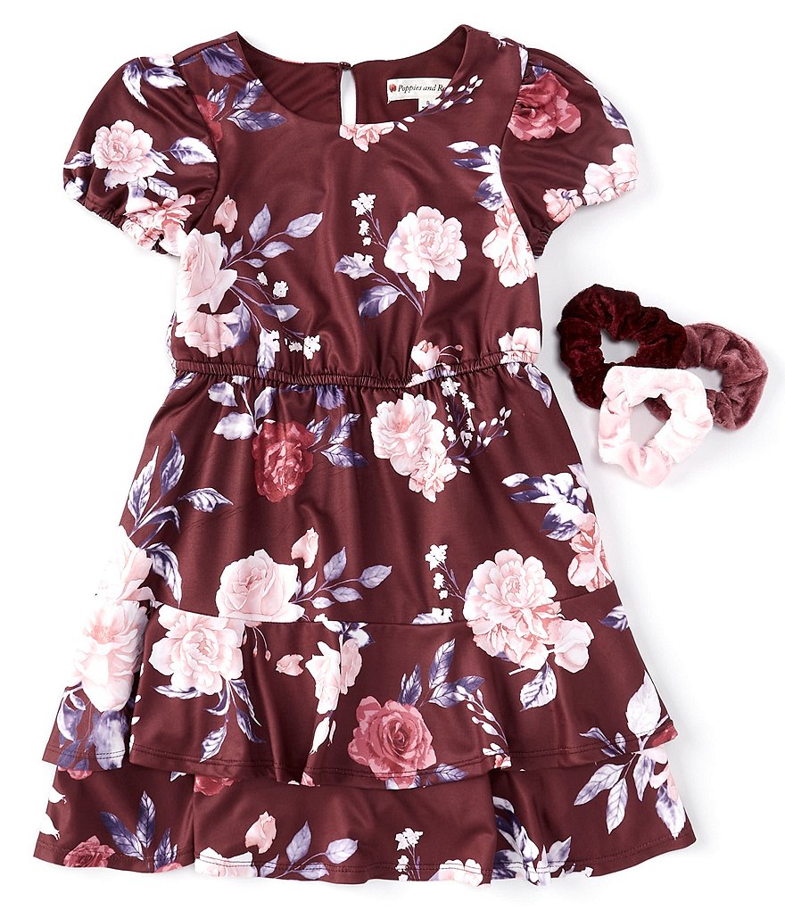 Mini Molly Big Girls 8-14 Ruffle-Sleeve Shift Dress