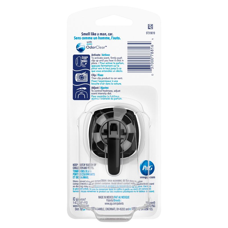 Febreze Car Odor-Eliminating Air Freshener Vent Clip - Original Old Spice Scent - 1ct