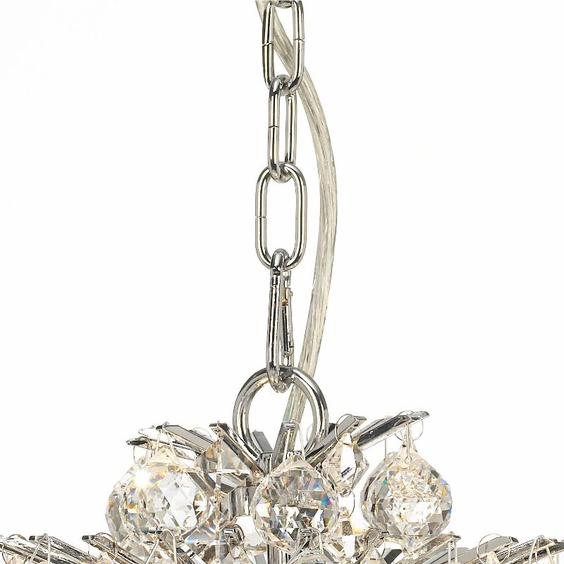 Vienna Full Spectrum Chrome Mini Pendant Chandelier 12" Wide Modern Crystal 3-Light Fixture for Dining Room House Foyer Kitchen