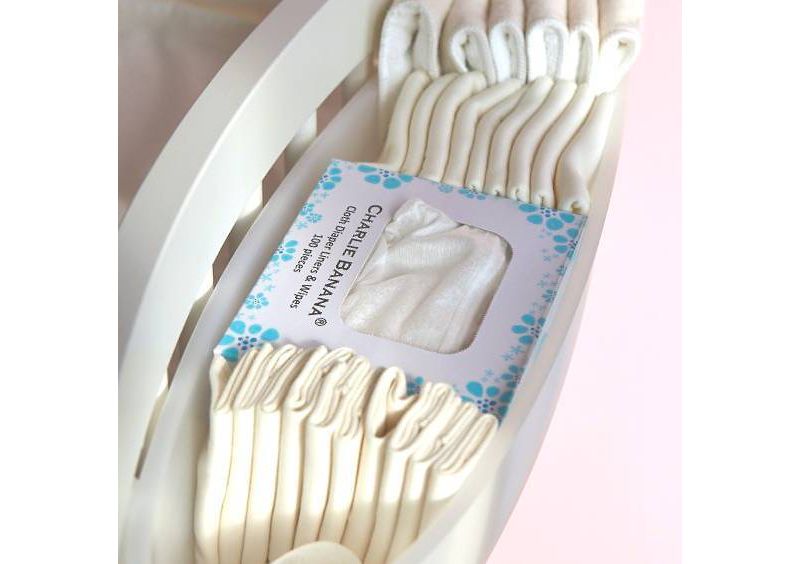 Charlie Banana Diaper Liners for Reusable Diapers - 100ct