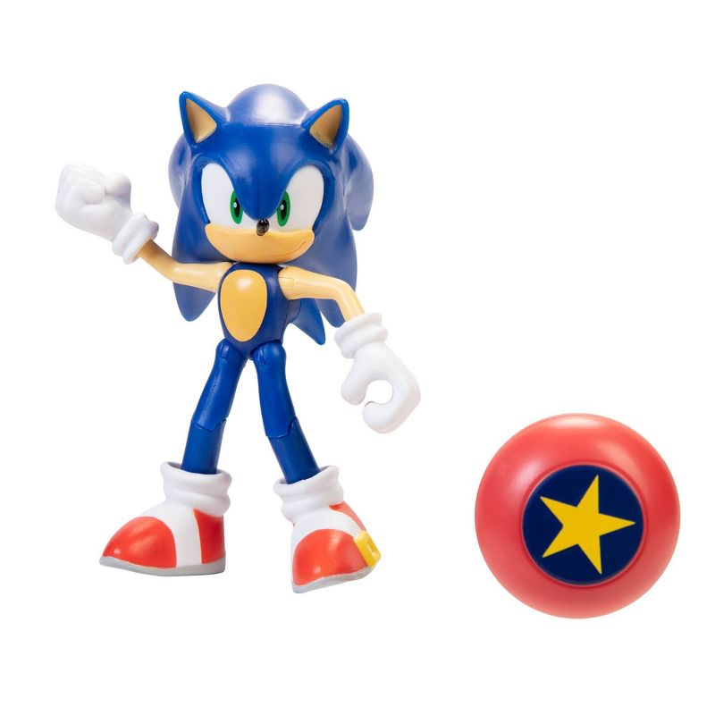 Sonic the Hedgehog 4" Modern Sonic with Star Spring Wave 1