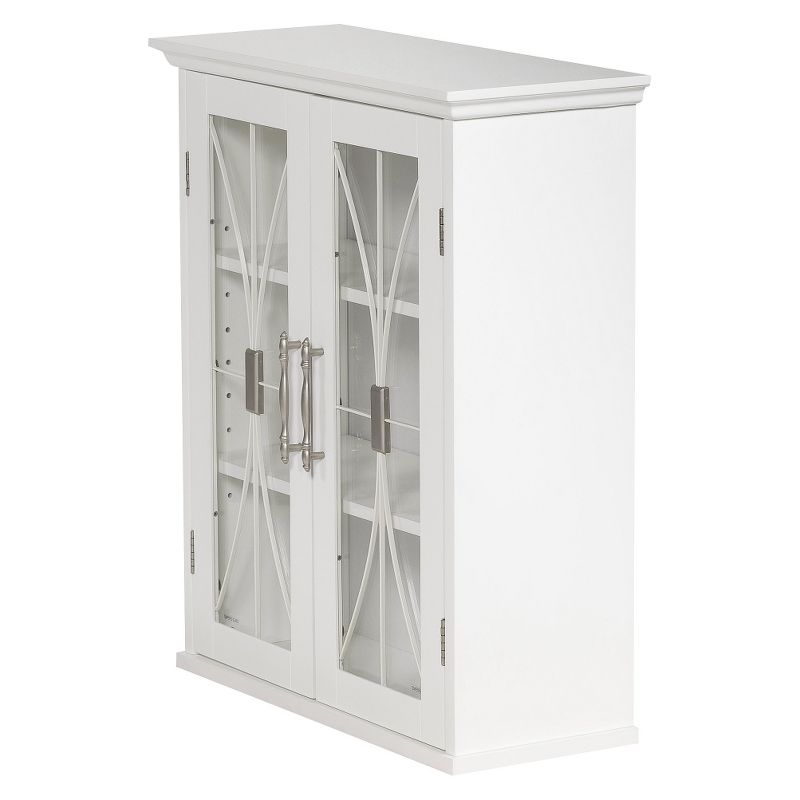 Symphony Wall Cabinet White - Elegant Home Fashions