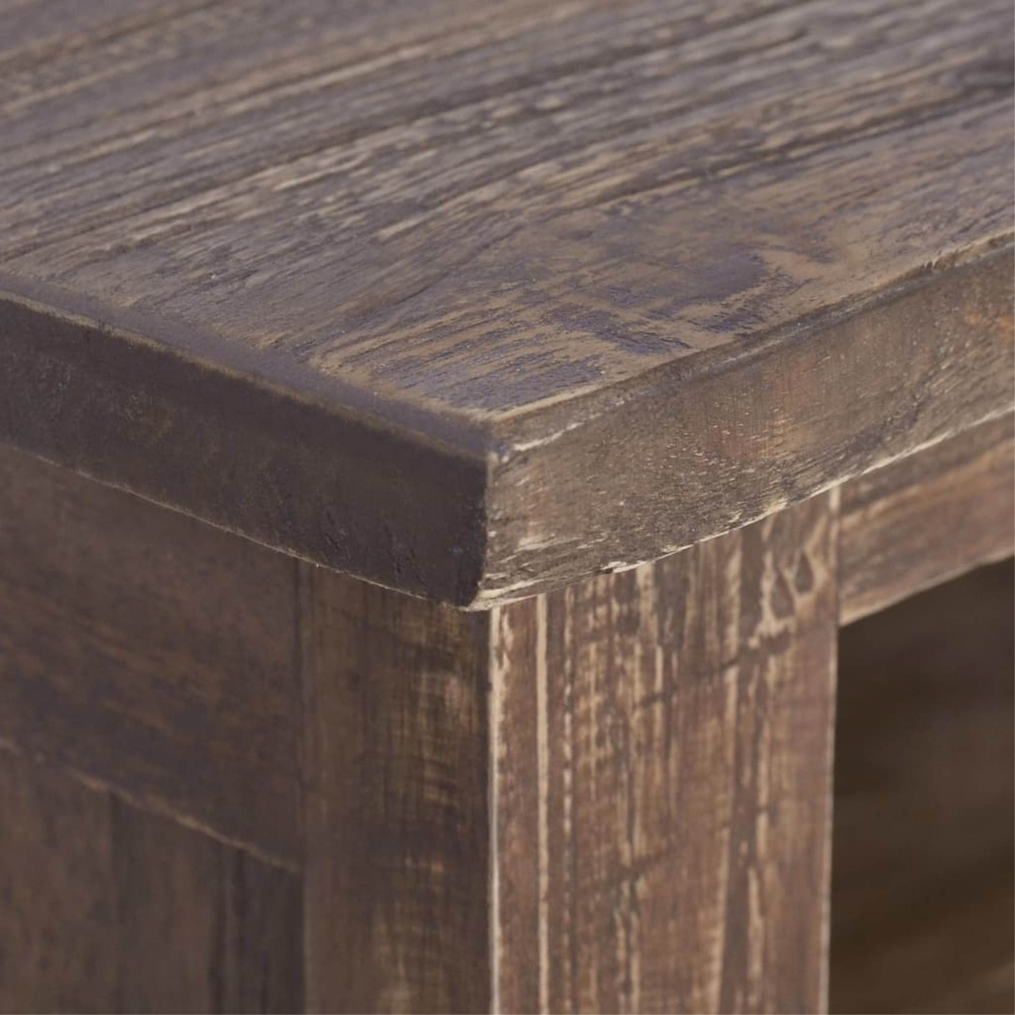 vidaXL Solid Teak Wood TV Cabinet Stand Hifi Stereo Side Cabinet Lowboard