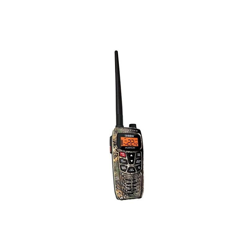 Atlantis 295 Handheld Floating 2Way 6W Dual Band GMRSVHF Marine Radio Camouflage