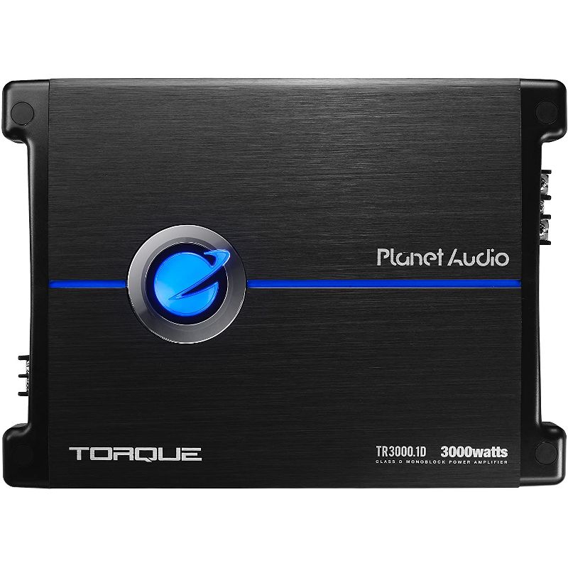 Planet Audio TR3000.1D Monoblock Car Sub Amplifier, 3000W, 1 Ohm Stable (2 Pack)