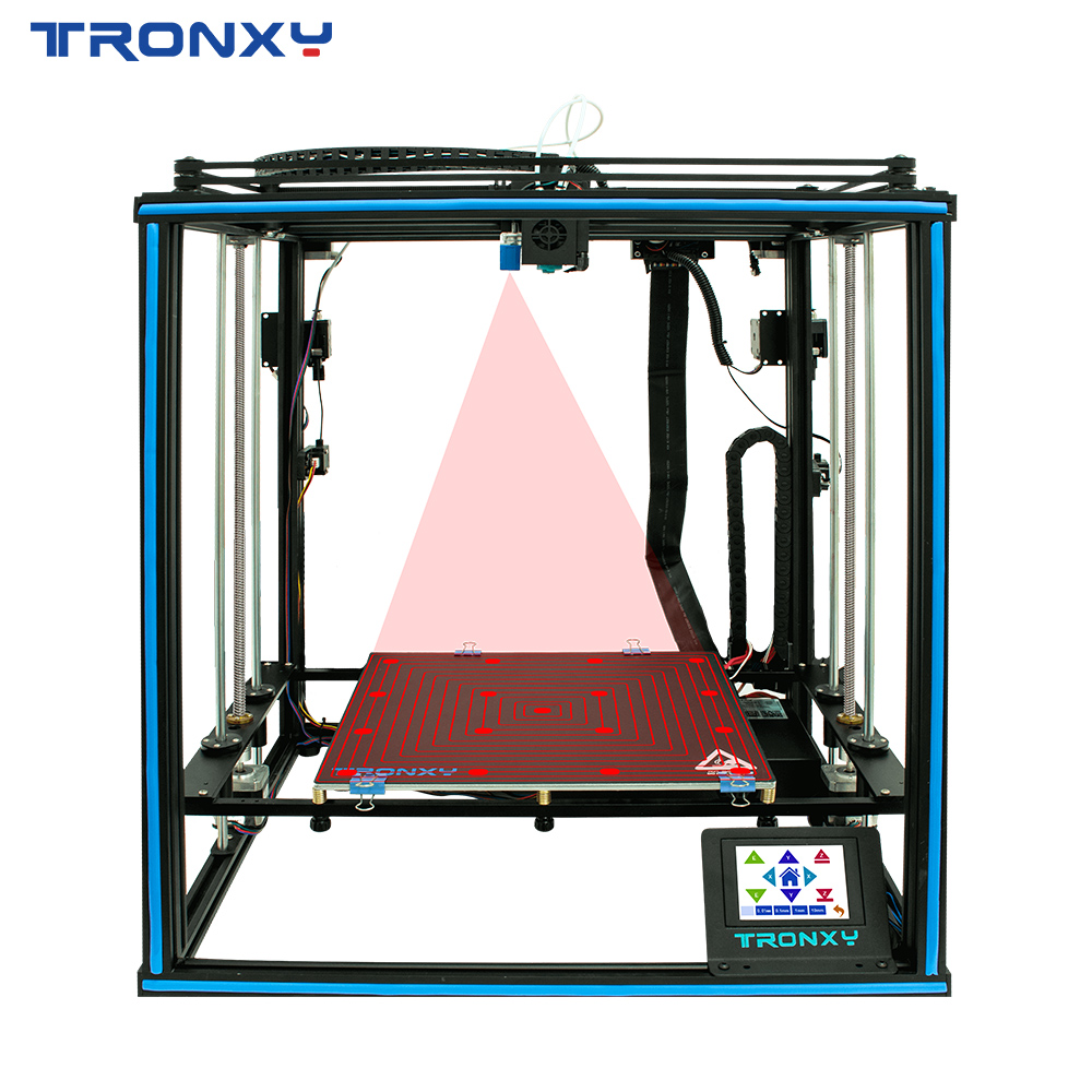 Tronxy Large Size 330X330X400MM X5SA-2E Two-color Printing DIY 3.5inch Full Color Touch Screen 3d-printer