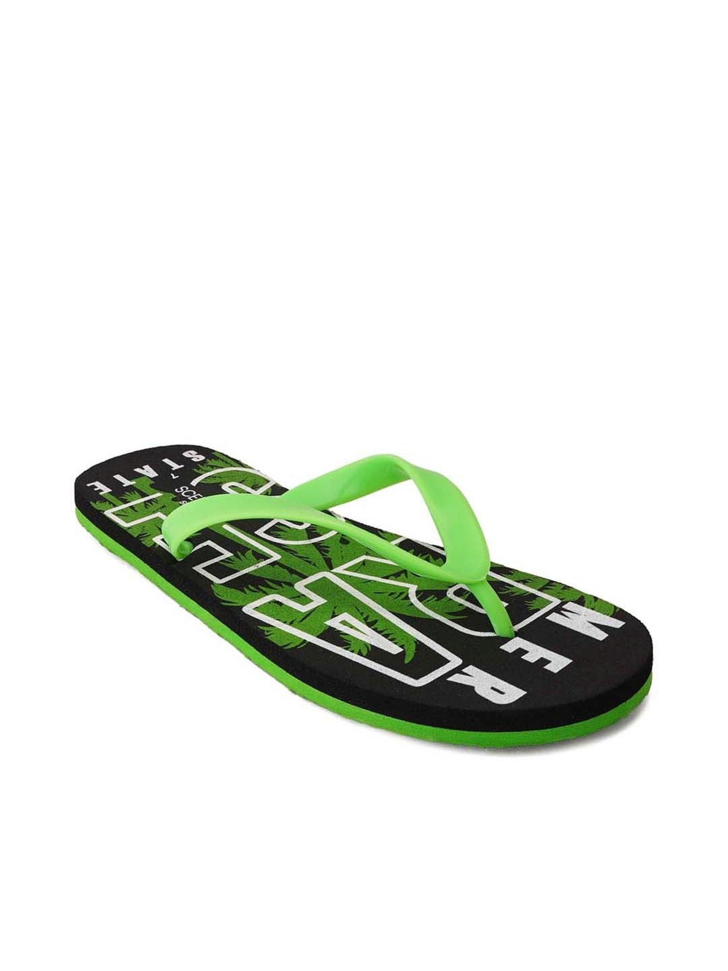 Scentra Men's Green Flip Flops