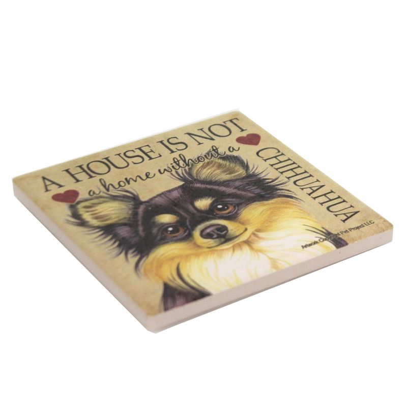 Animal 4.0" Chihuahua - Home Cork Back Coaster Easel Sjt Enterprises  -  Coasters