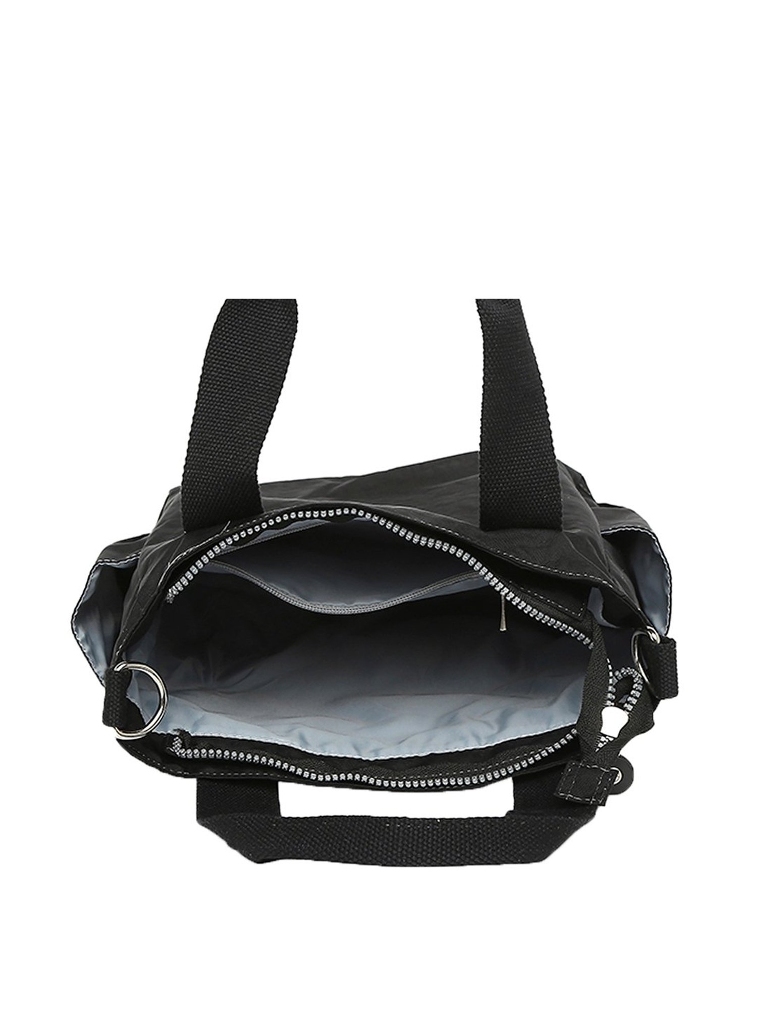 Baomi Black Solid Medium Handbag