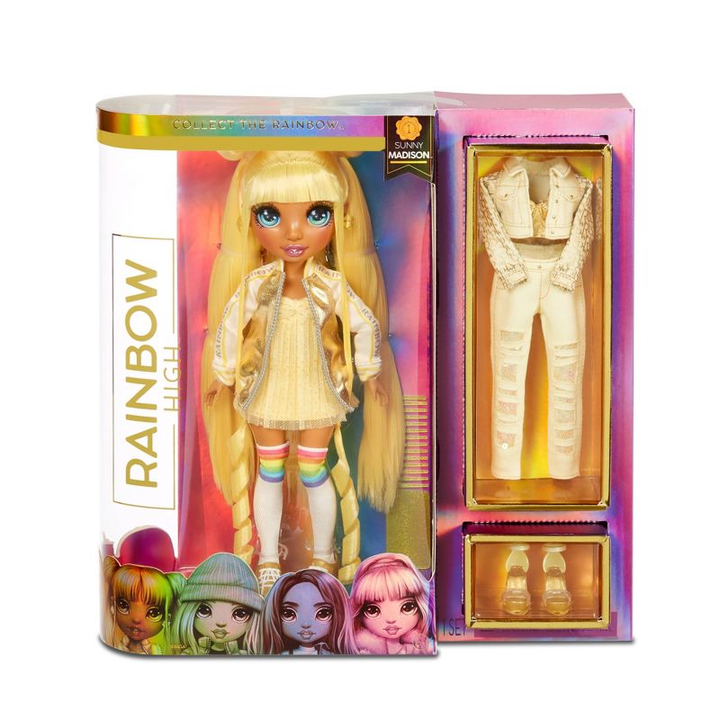 Rainbow High Sunny Madison – Yellow Fashion Doll with 2 Outfits
