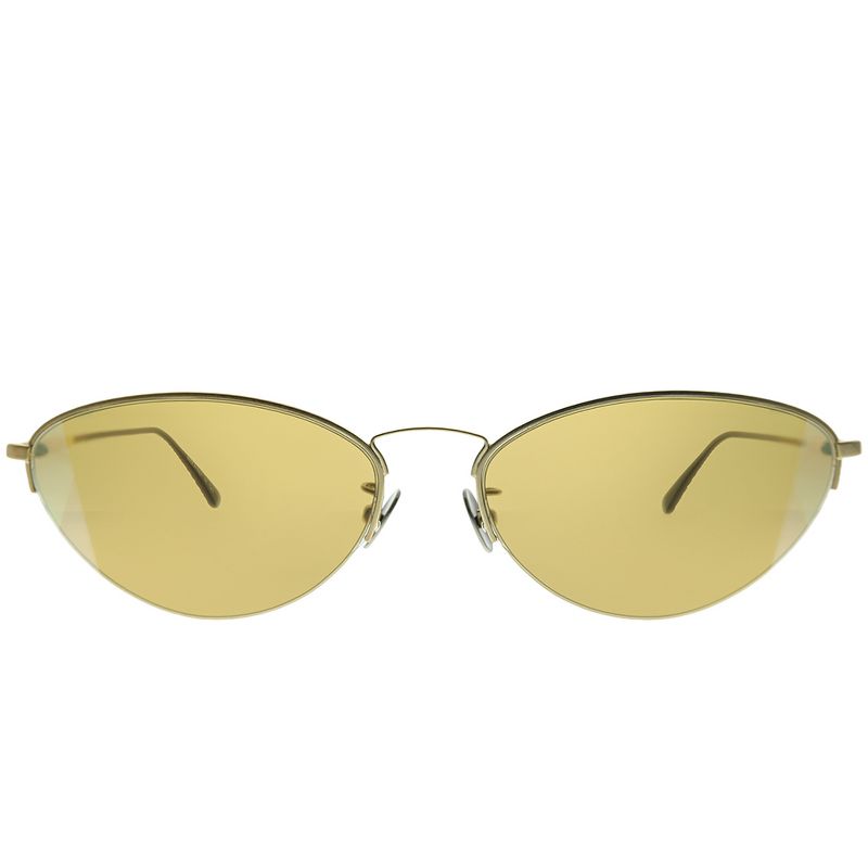 Bottega Veneta Fashion DNA BV 0245S 002 Womens Geometric Sunglasses Gold 60mm