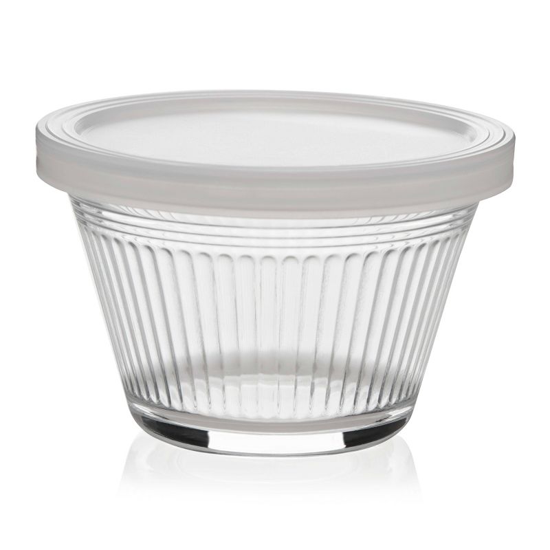 Libbey Just Baking 12pc Glass Cupcake Baking Dish Set with 12 Plastic Lids