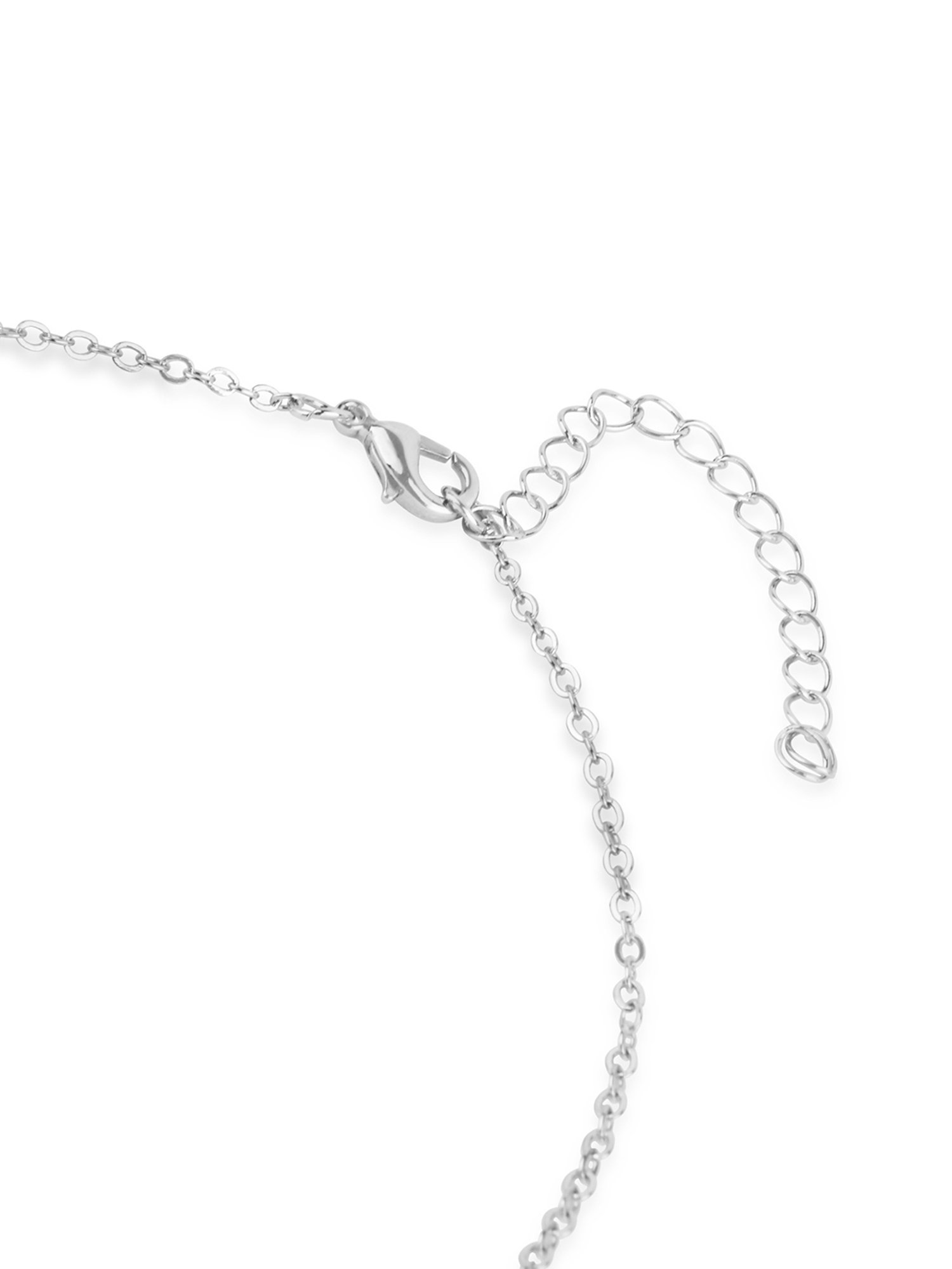 ToniQ Silver-Plated Beaded Necklace for Women