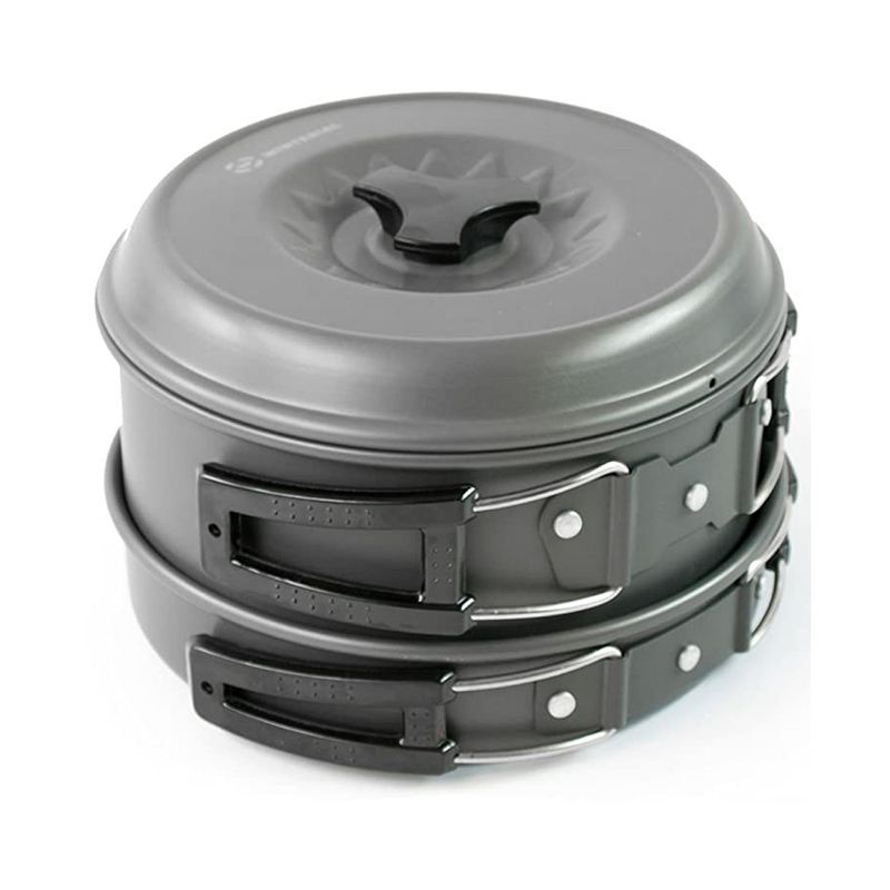 Winterial 11-Piece Non-Stick Portable Cookware and Pot Set for Camping, Backpacking, Hiking, and Trekking