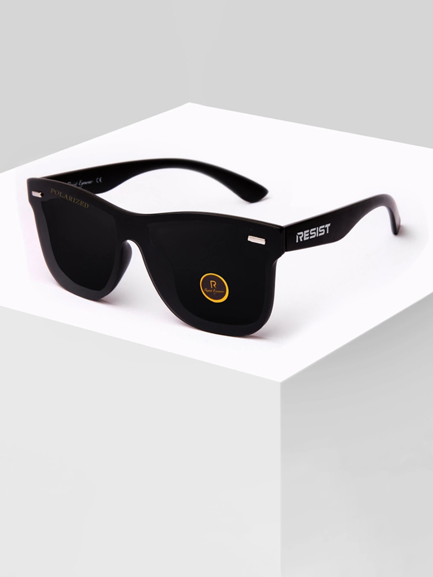 Resist Eyewear Black Polarized Unisex Sunglasses