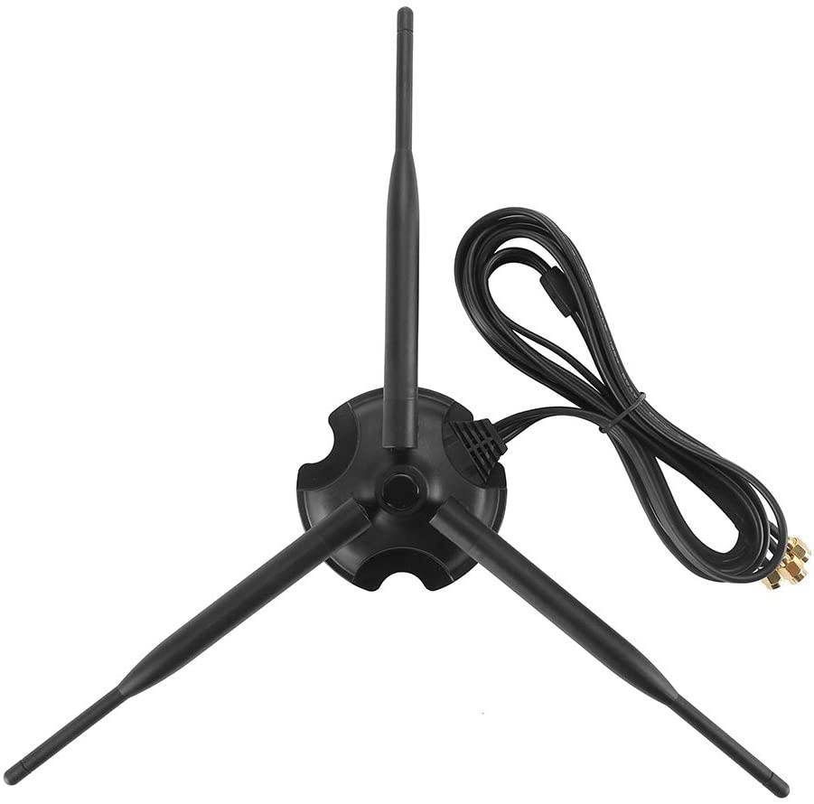 WiFi Gain Antenna SMA Male Interface with Magnetic Base 2.4GHz/5GHz Dual Band 3 Group 6DB LTE Antenna for WiFi Wireless Router Mobile Hotspot Signal Enhancement Amplifier