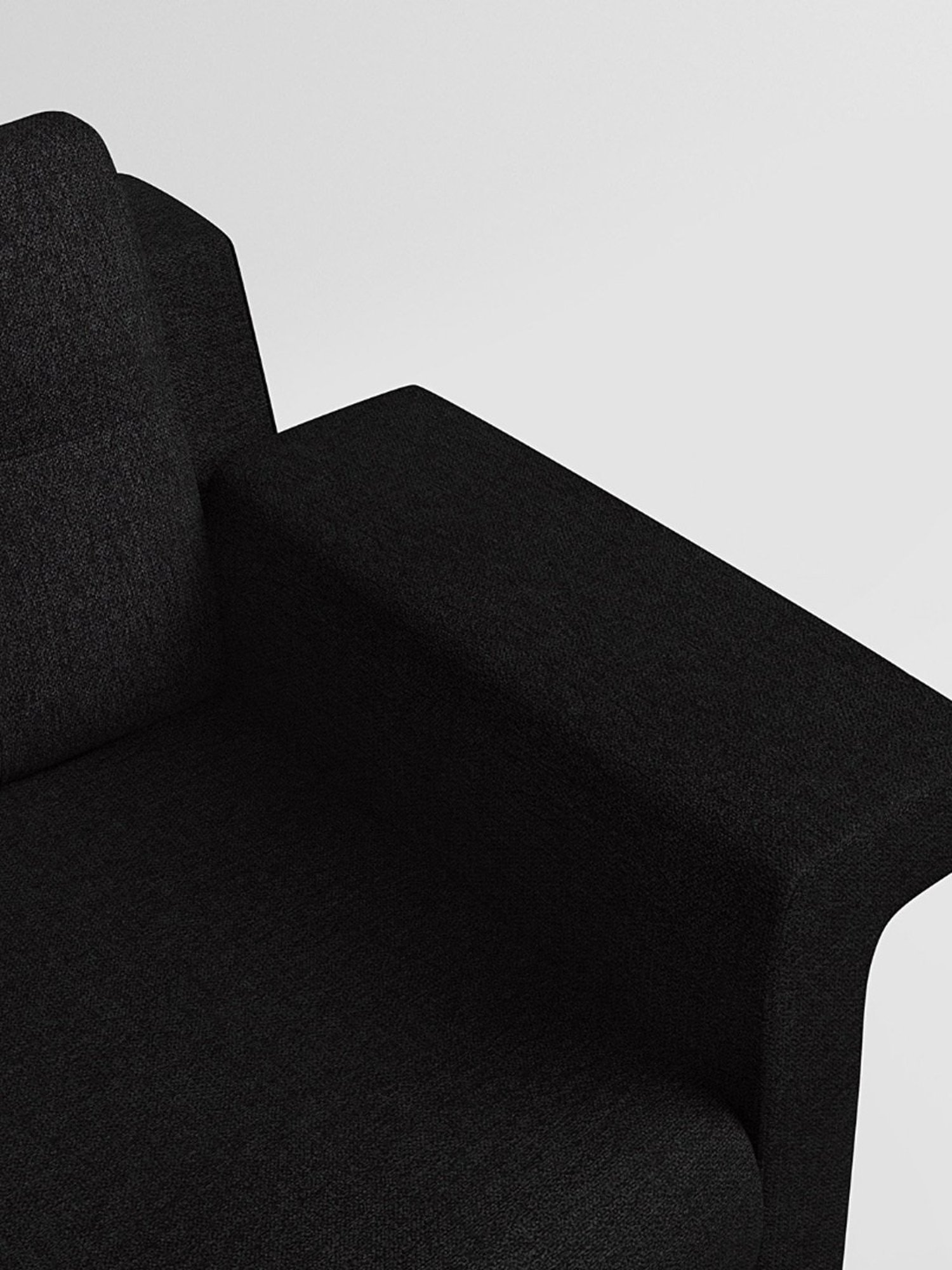 Godrej Interio Flight Dark Grey Pinewood 1 Seater Sofa