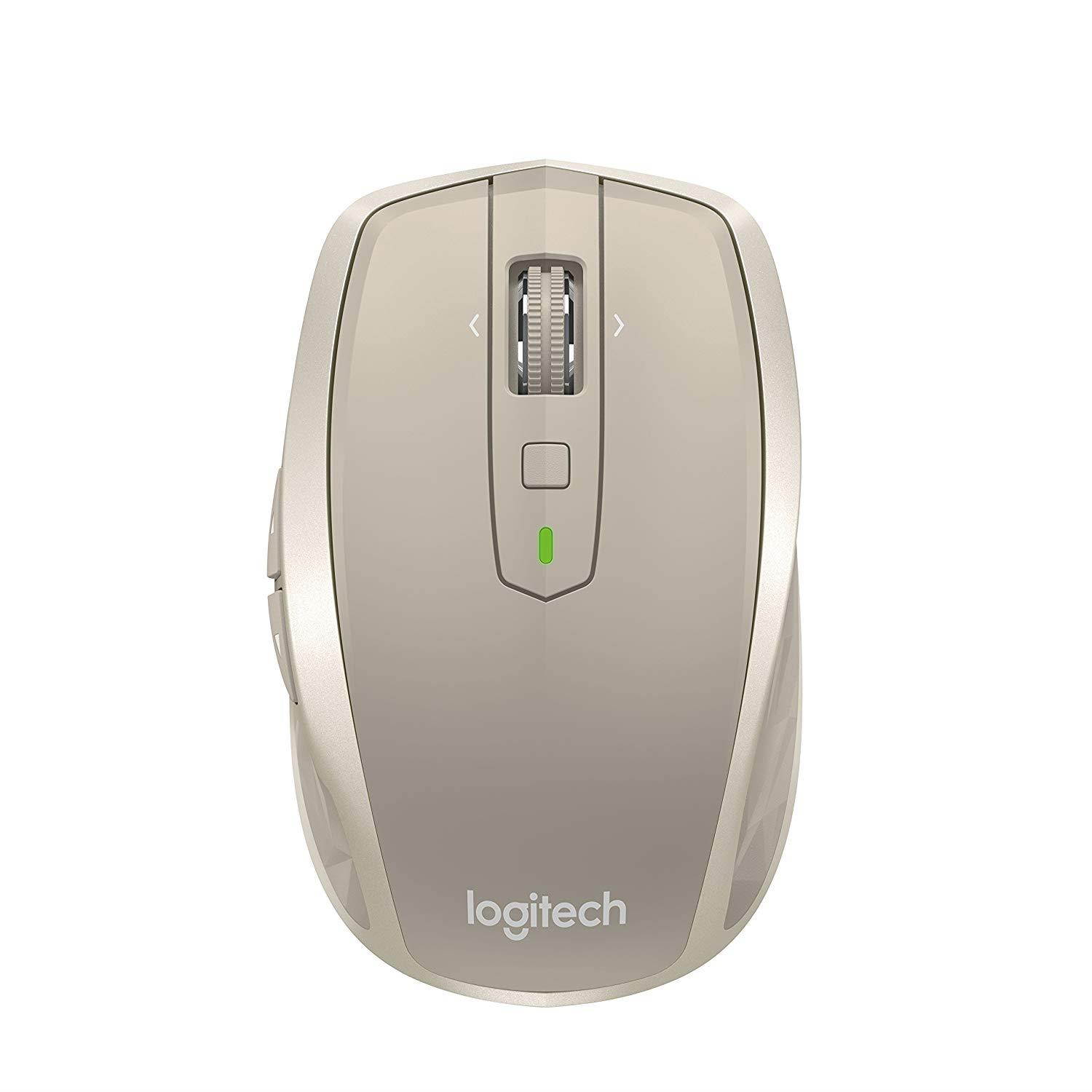 Logitech MX Anywhere 2 Wireless Mobile Mouse, Long Range Wireless Mouse with Hyper Scroll and Easy-Switch up to 3 Devices &ndash; Stone