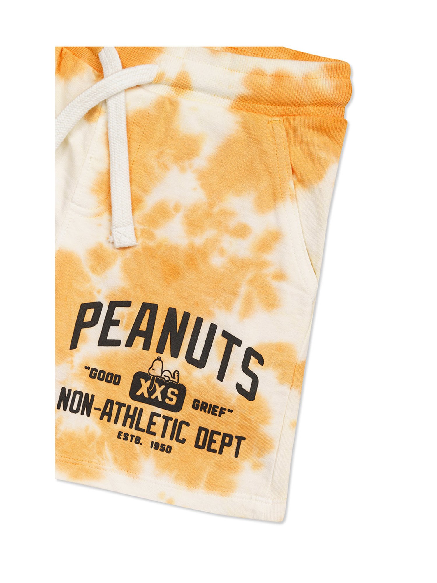 H by Hamleys Kids White & Orange Printed Shorts