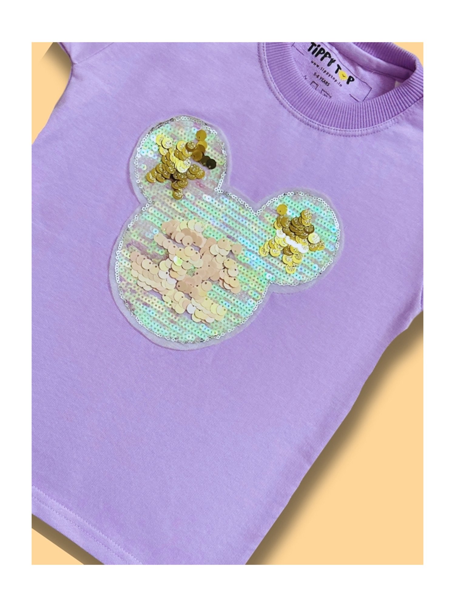 Tippy Top Kids Lavender Embellished T-Shirt