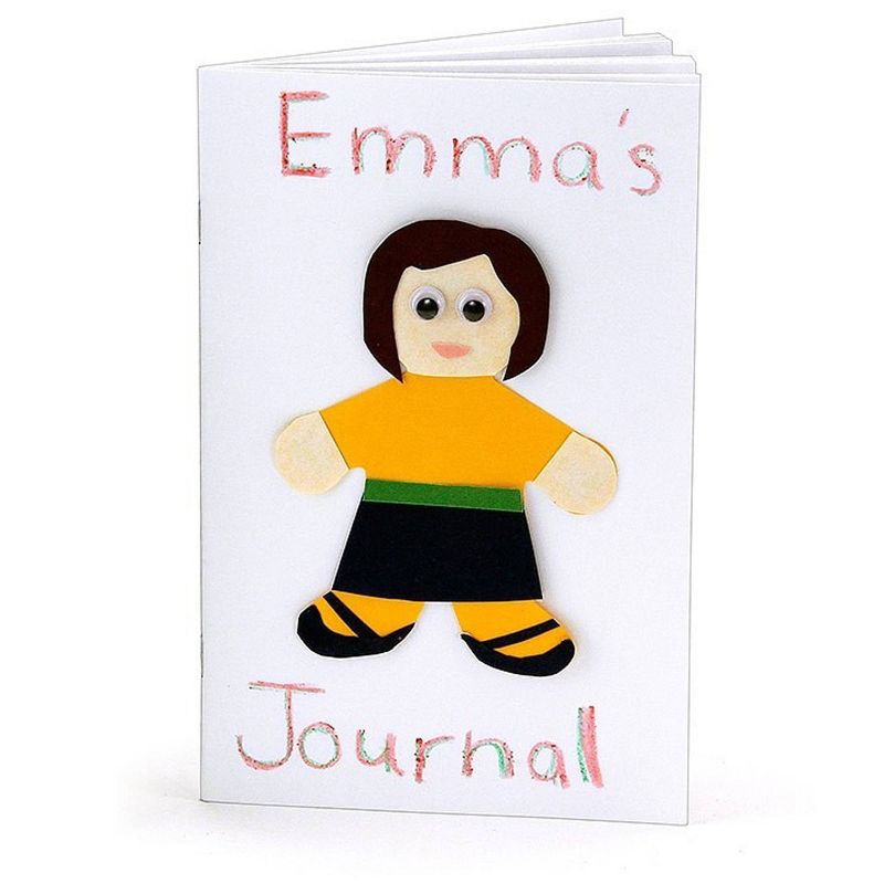 10pk 5.5" x 8.5" Blank Paperback Books White - Hygloss