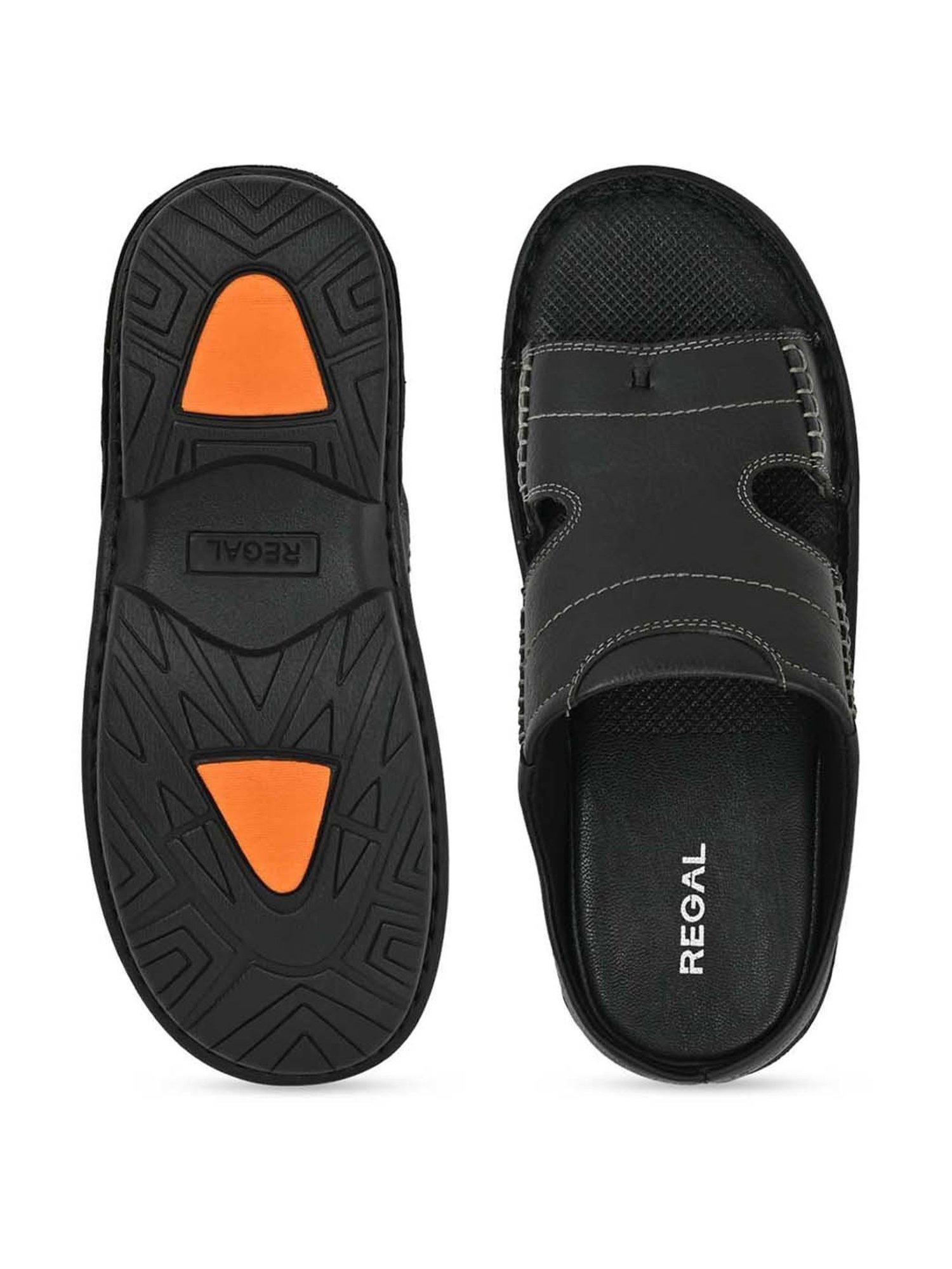 Regal Men's Black Thong Sandals