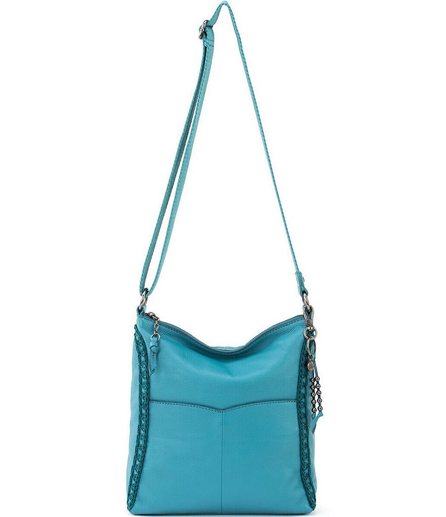 The Sak Lucia Leather Hand-Crochet Crossbody Bag