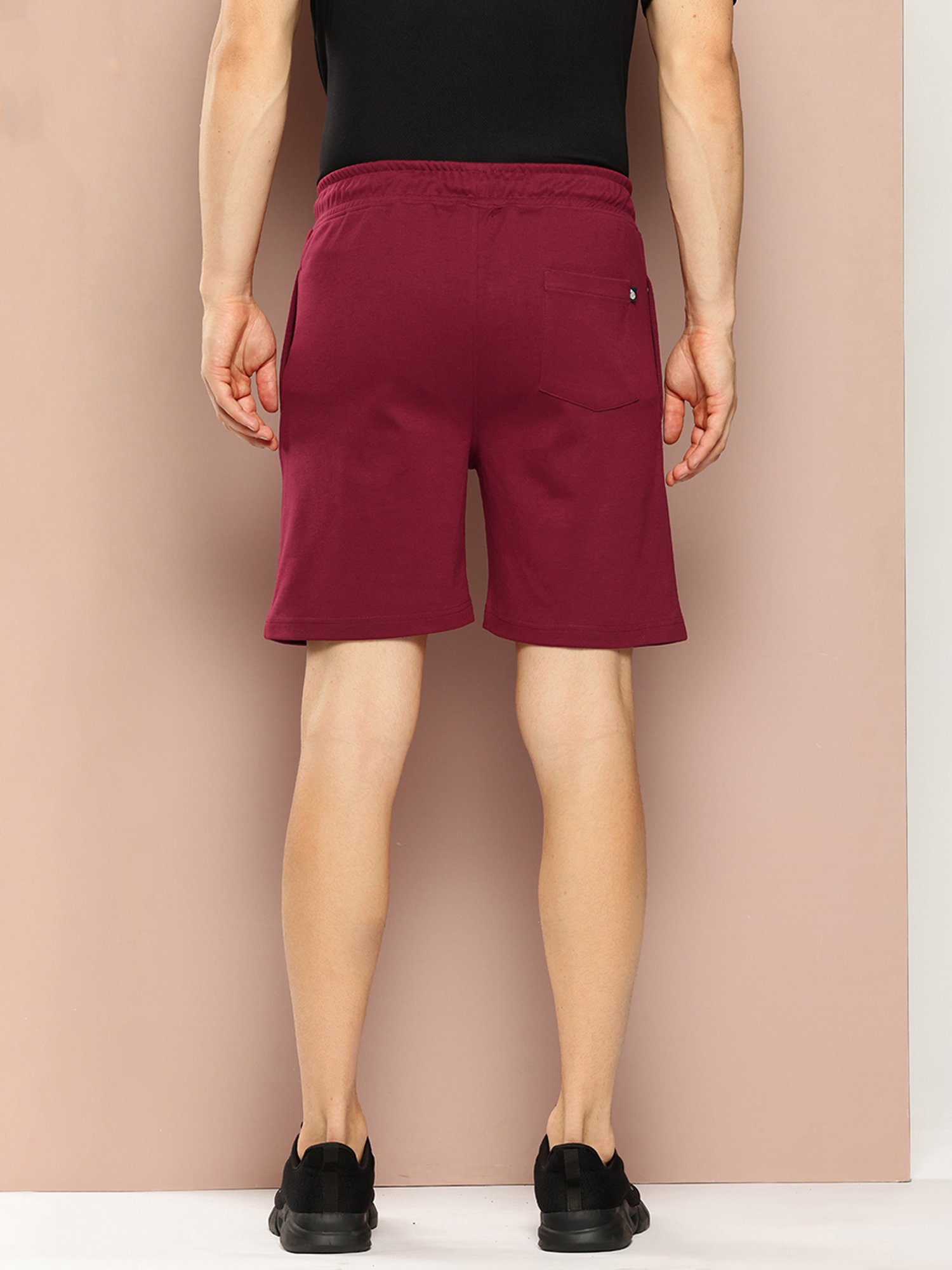 Club York Maroon Regular Fit Sports Shorts