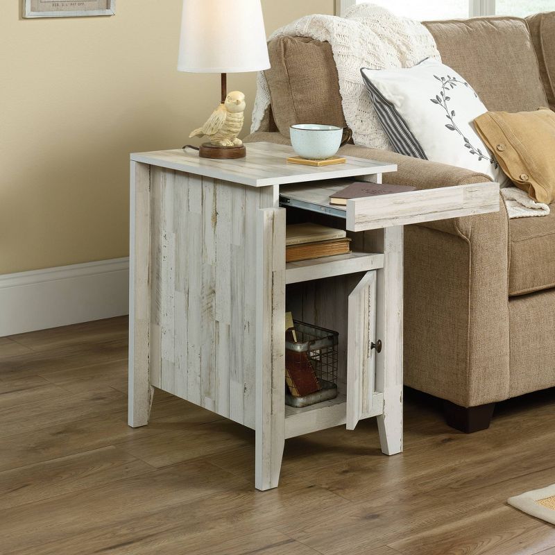 Dakota Pass End Table White Plank - Sauder