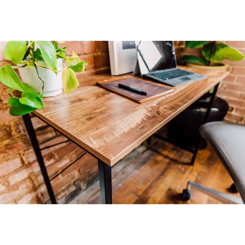 Bellamy Computer Desk Classic Oak - OneSpace