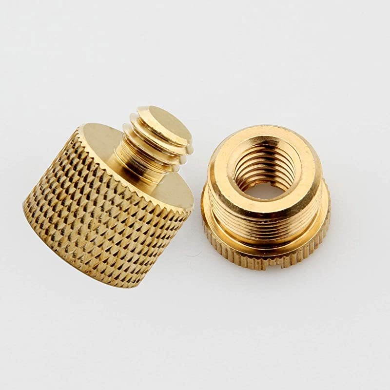 2 microphone stand adapter 3/8 to 5/8, tripod adapter. Male to female.