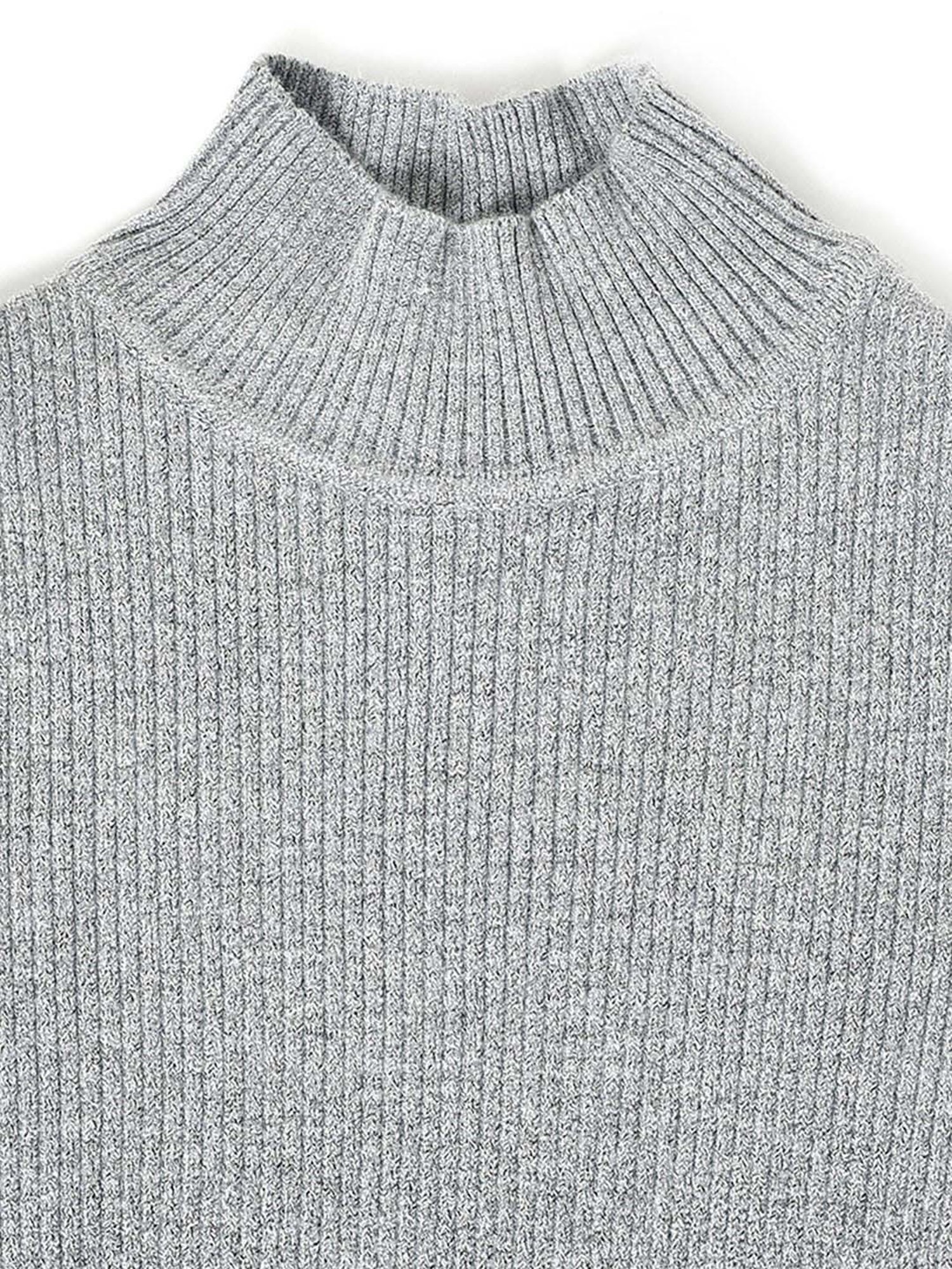 MiArcus Kids Grey Regular Fit Full Sleeves Sweatshirt