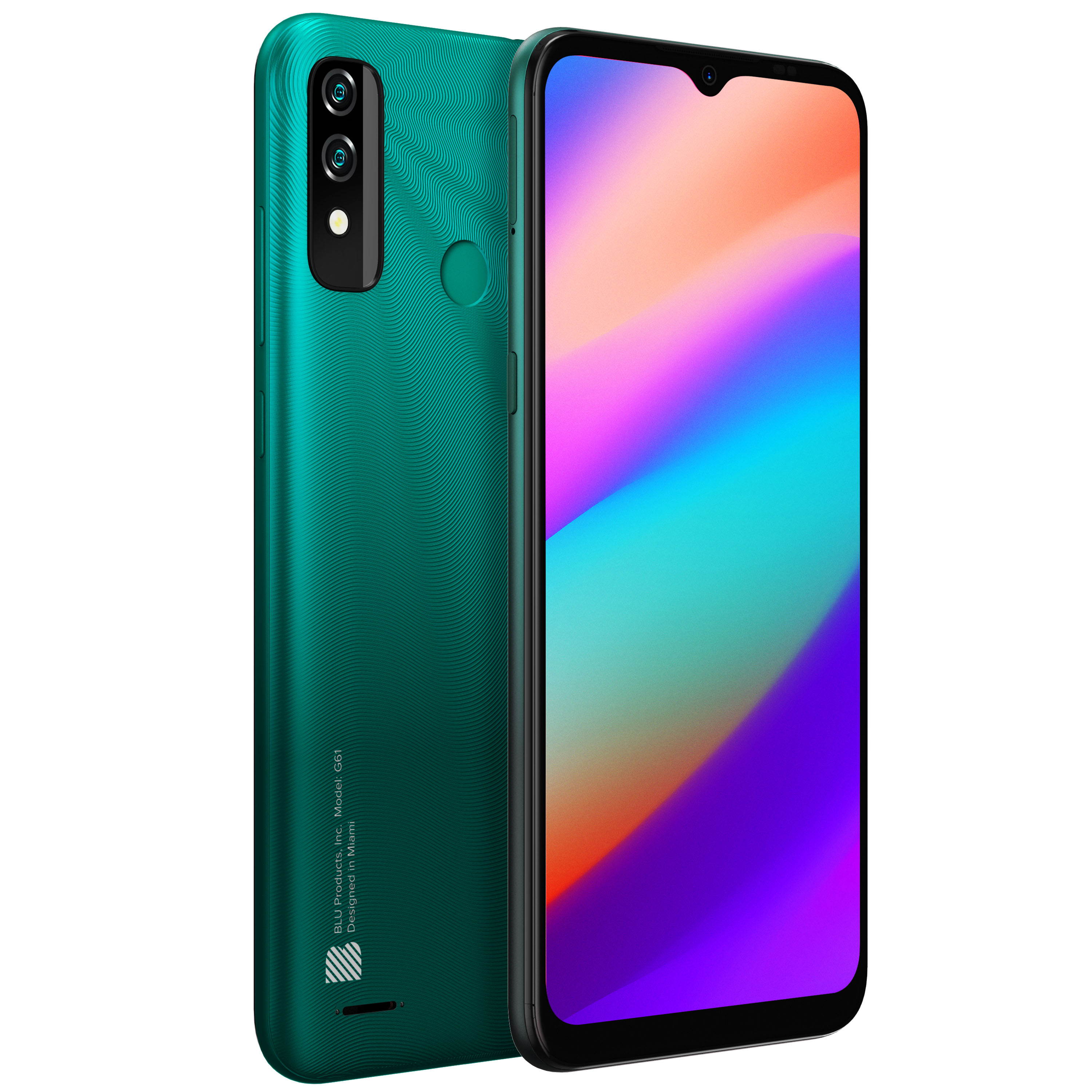 BLU G61 G0450WW 64GB Dual Sim GSM Unlocked Android Smartphone - Gradient Green