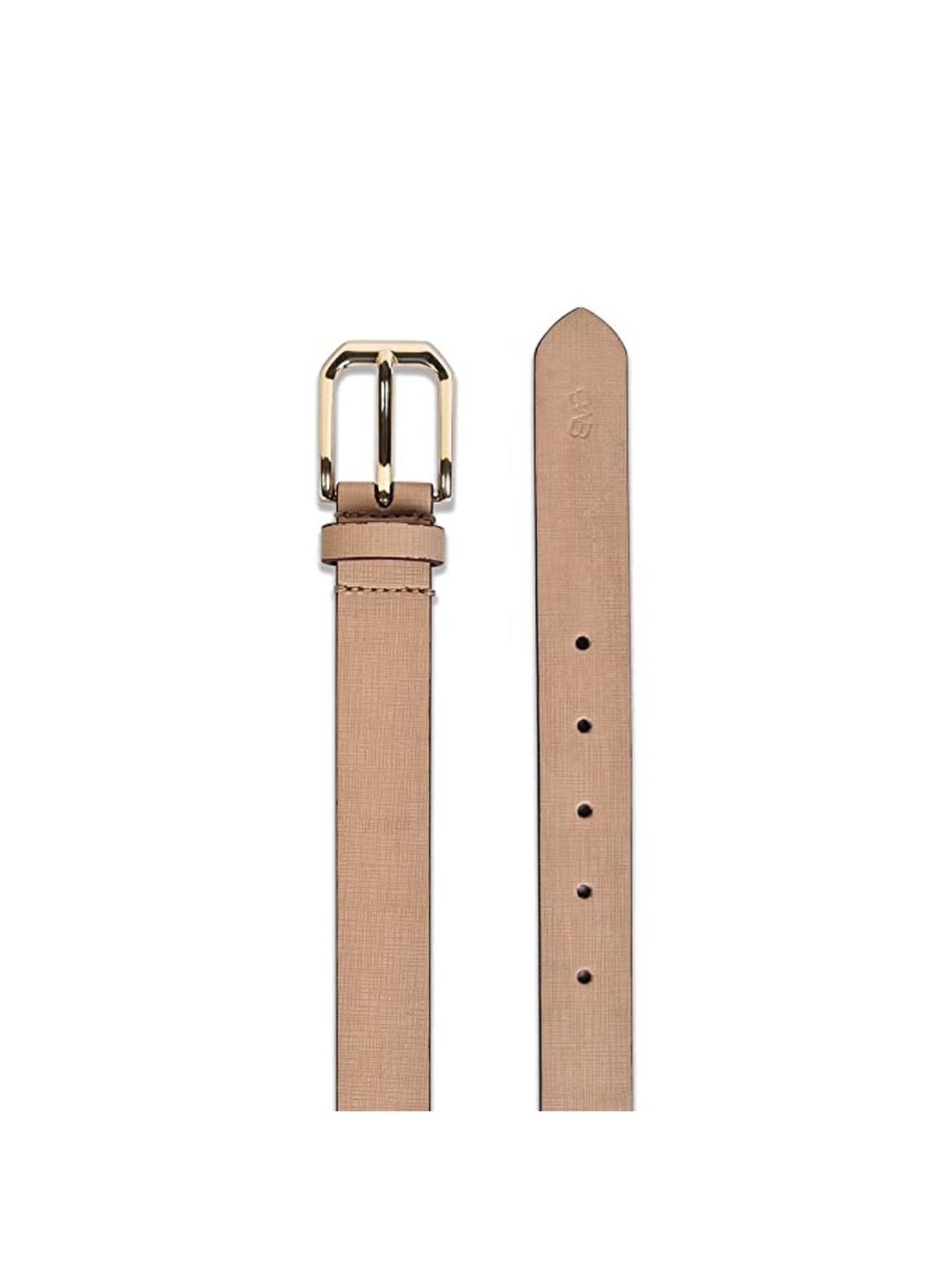 BELWABA Beige Casual Reversible Belt for Women